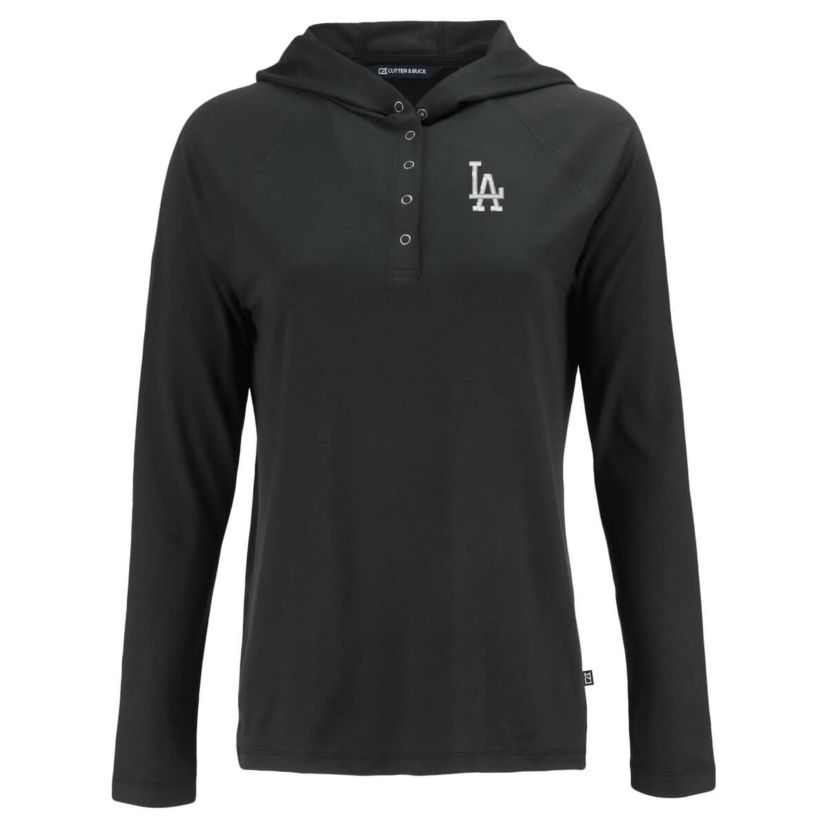 MLB Los Angeles Dodgers Coastline Epic Comfort Eco Recycled Hoodie Raglan Long Sleeve T-Shirt