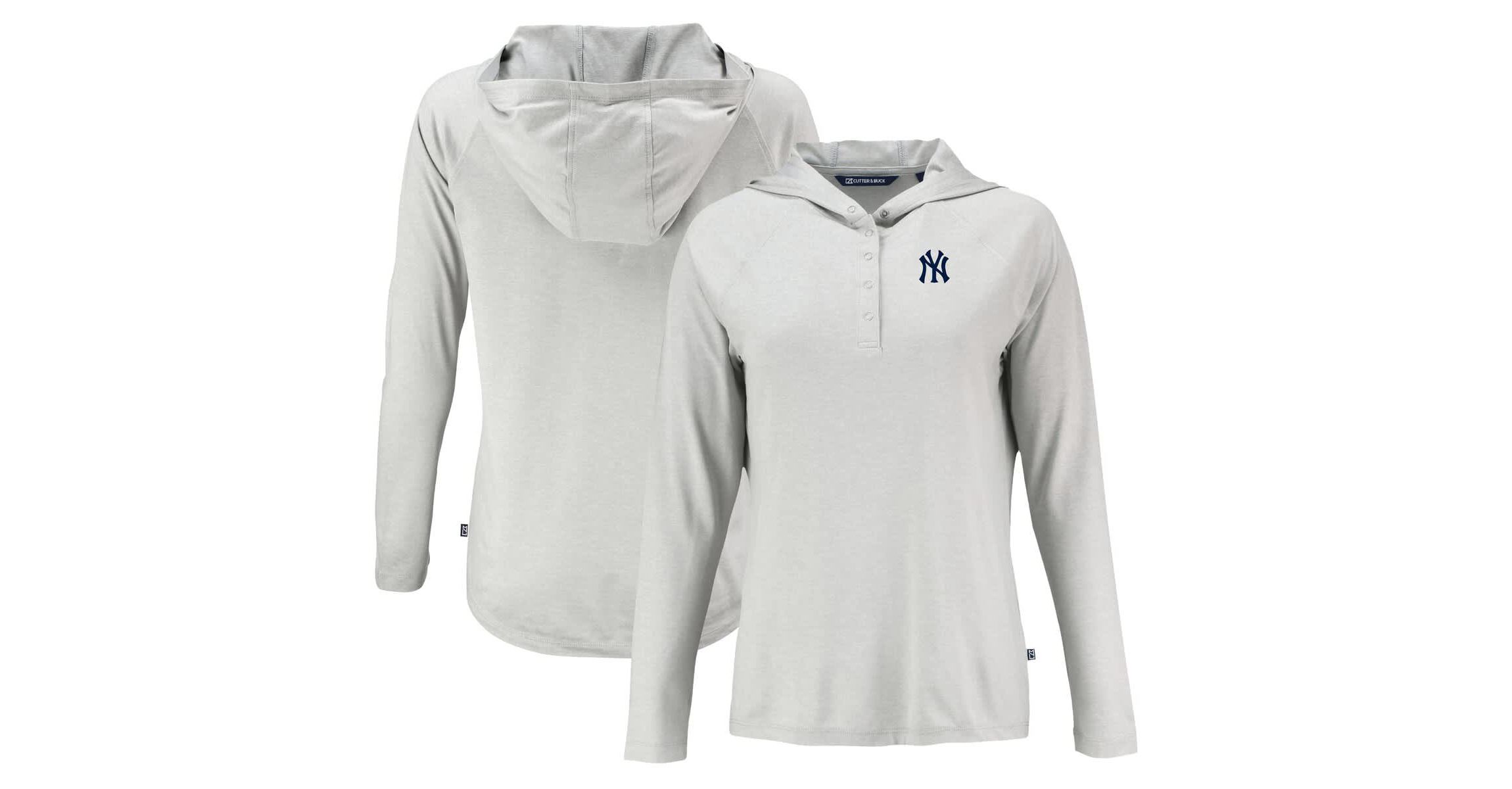 MLB New York Yankees Coastline Epic Comfort Eco Recycled Hoodie Raglan Long Sleeve T-Shirt
