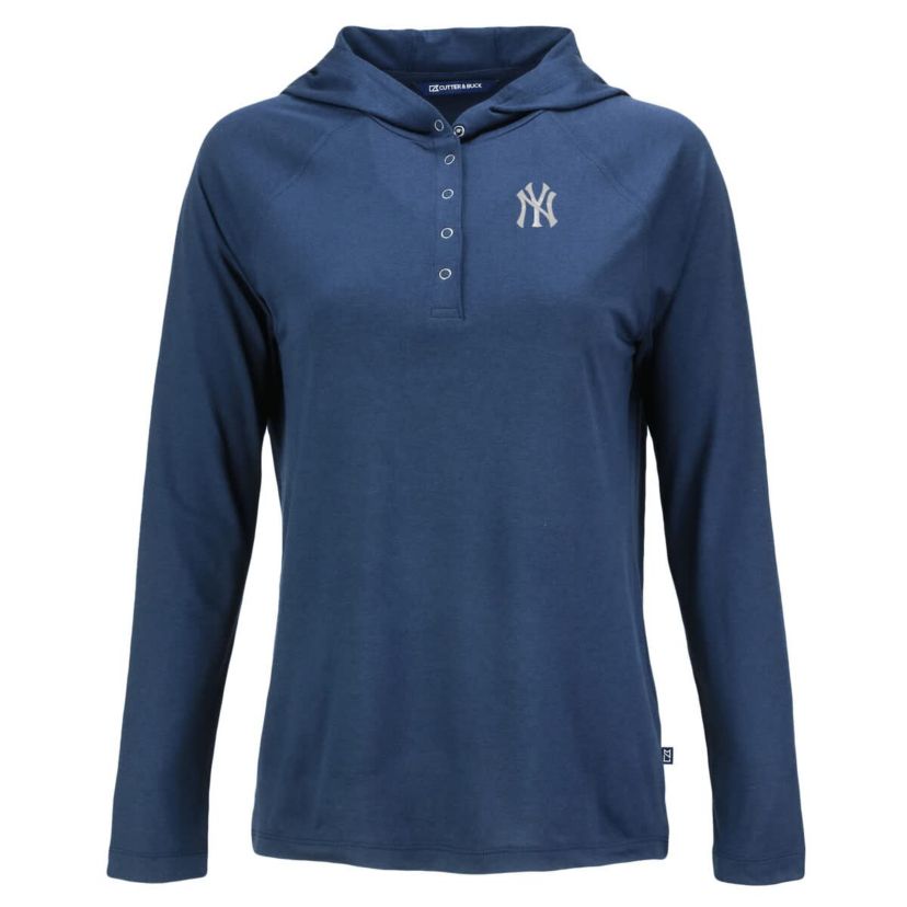 MLB New York Yankees Coastline Epic Comfort Eco Recycled Hoodie Raglan Long Sleeve T-Shirt