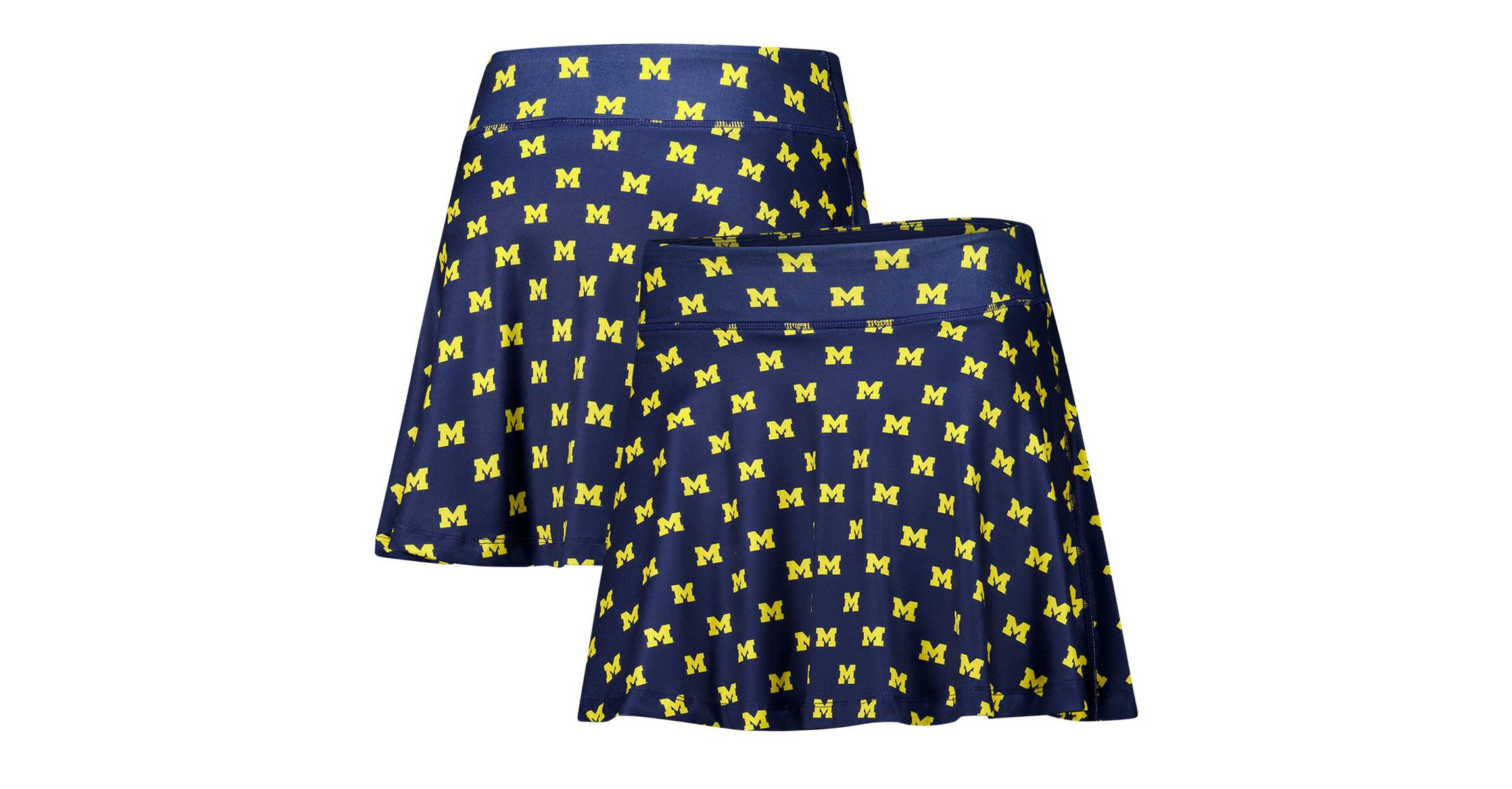 NCAA Michigan Wolverines Allover Print Flowy Skort