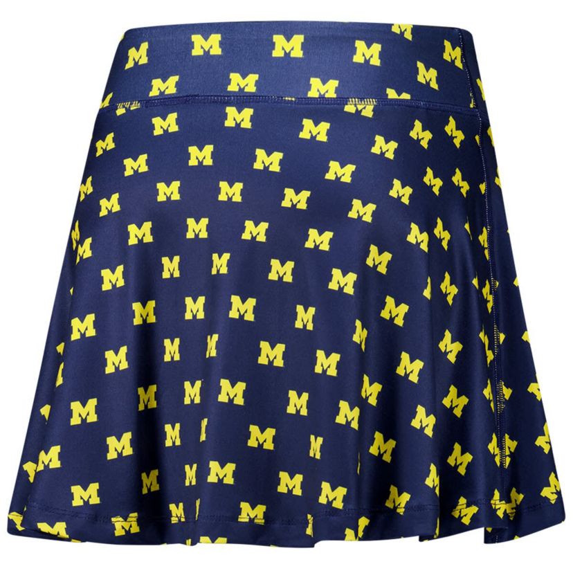 NCAA Michigan Wolverines Allover Print Flowy Skort