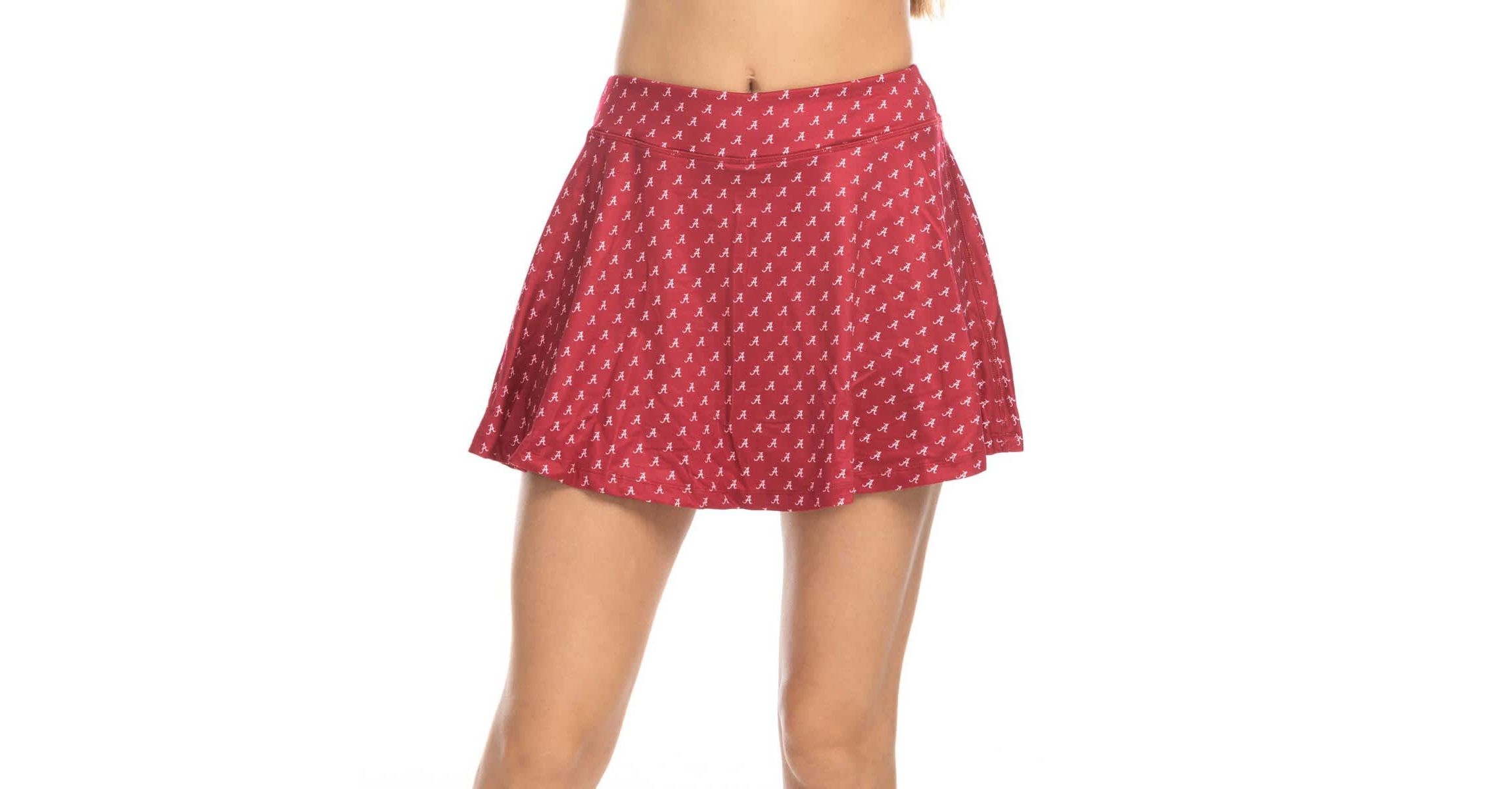 Alabama Crimson Tide NCAA Alabama Tide Allover Print Flowy Skort