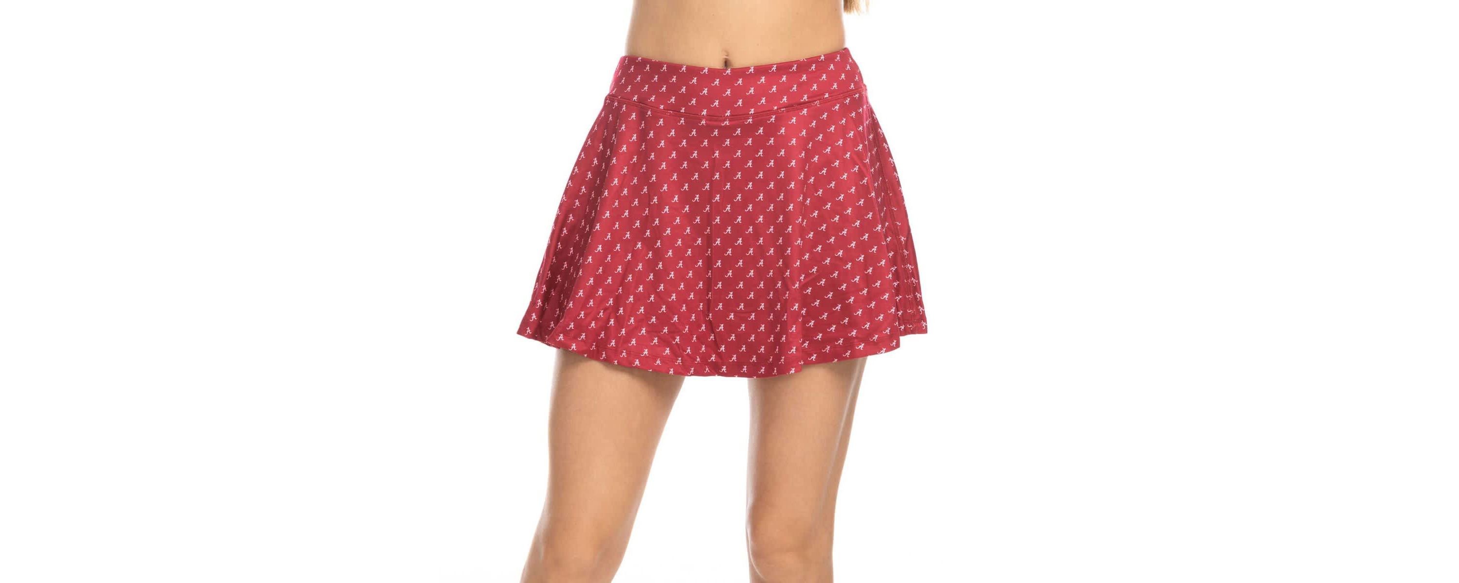 Alabama Crimson Tide NCAA Alabama Tide Allover Print Flowy Skort