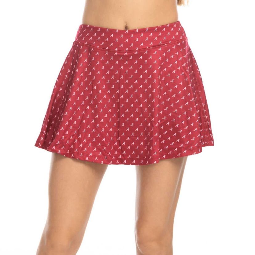 Alabama Crimson Tide NCAA Alabama Tide Allover Print Flowy Skort