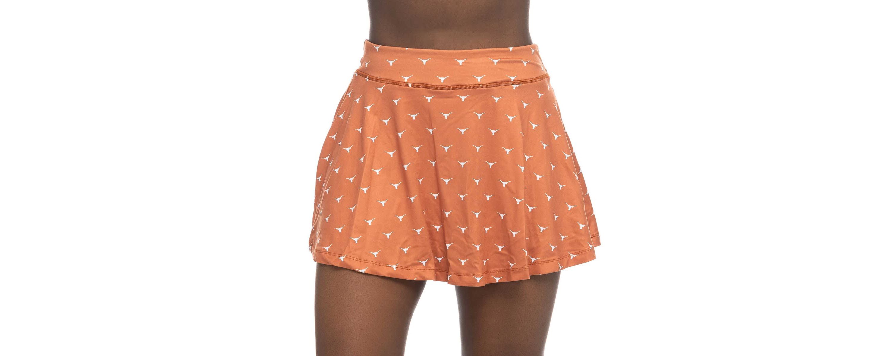 NCAA Texas Texas Longhorns Allover Print Flowy Skort
