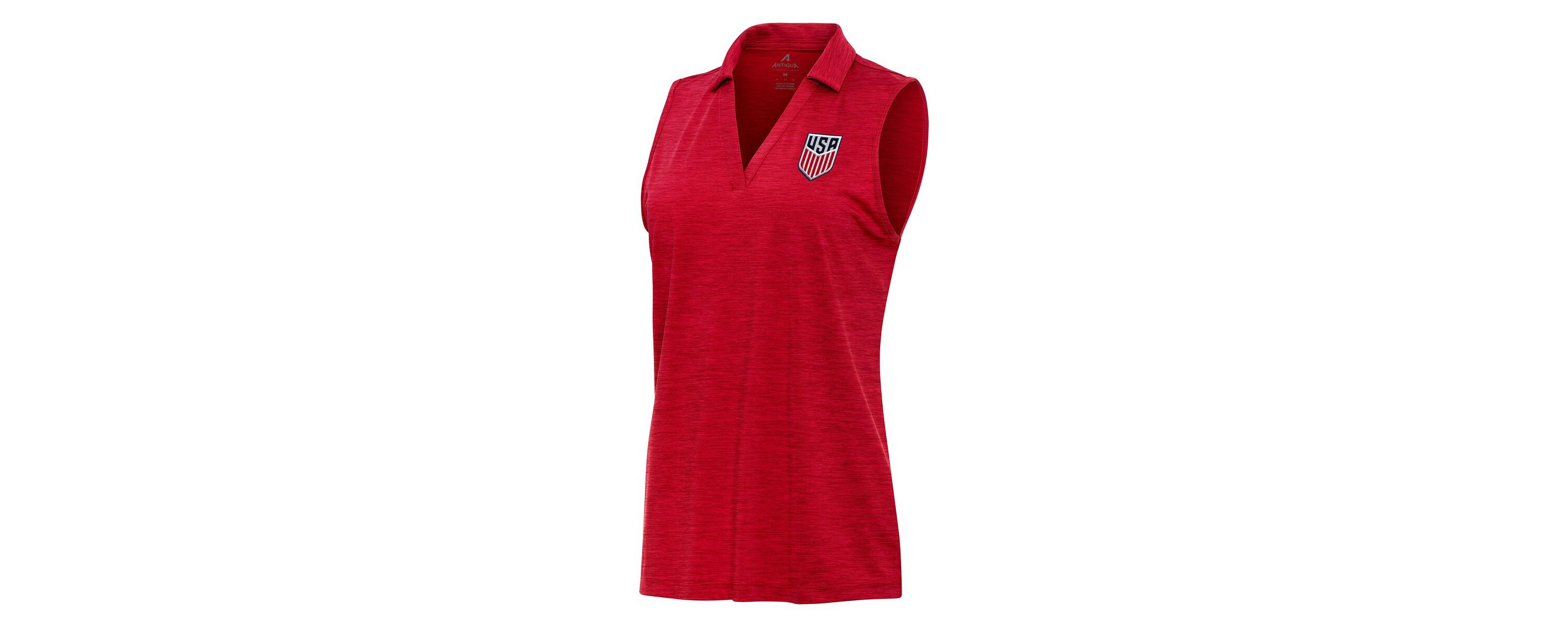 Soccer National Teams USMNT Layout Sleeveless V-Neck Polo