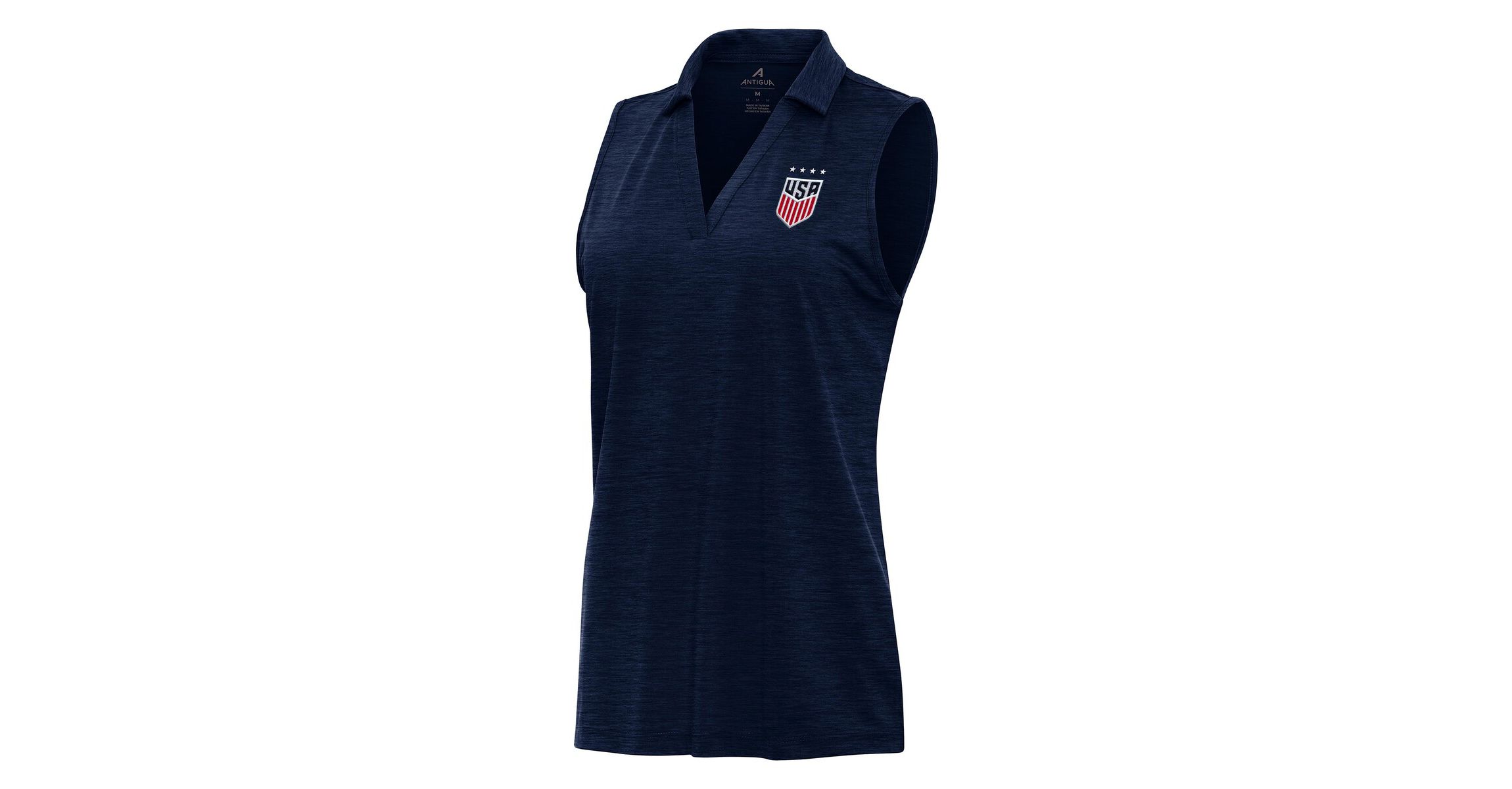 Soccer National Teams USWNT Layout Sleeveless V-Neck Polo