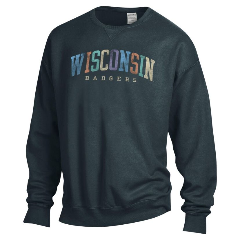 NCAA Unisex Wisconsin Badgers Oversized Pullover Sweatshirt