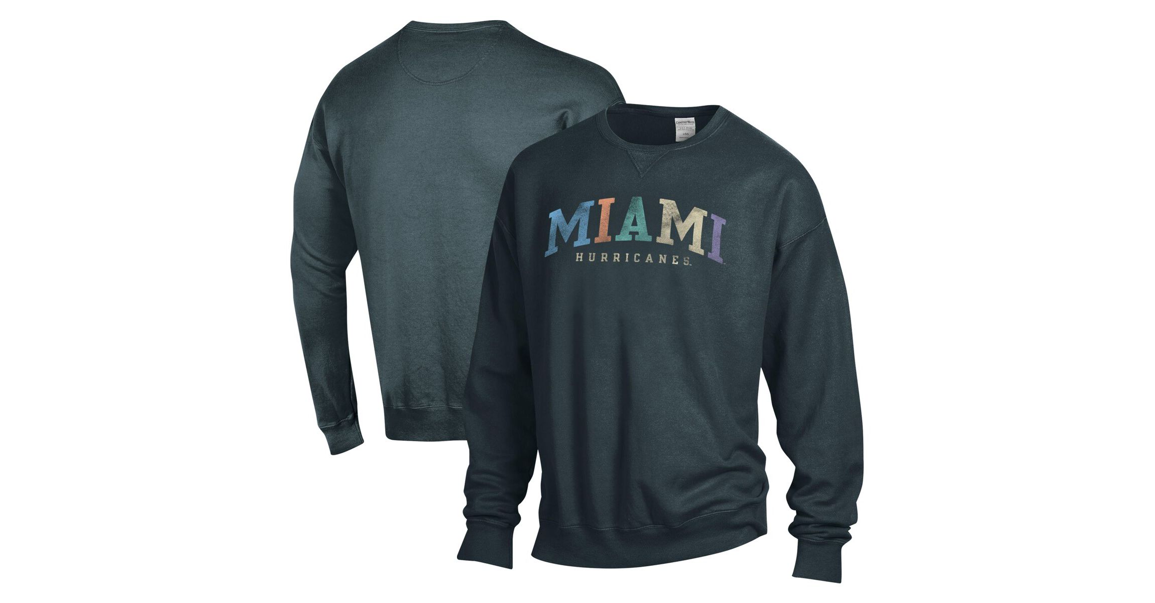 Miami (FL) Hurricanes NCAA Unisex Miami Hurricanes Oversized Pullover Sweatshirt