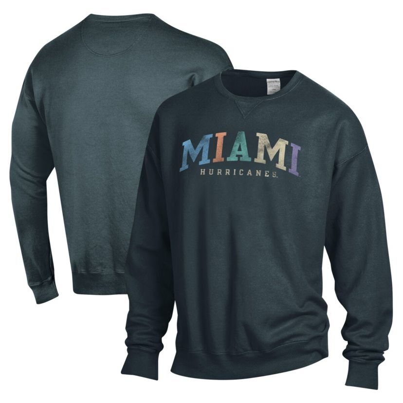 Miami (FL) Hurricanes NCAA Unisex Miami Hurricanes Oversized Pullover Sweatshirt