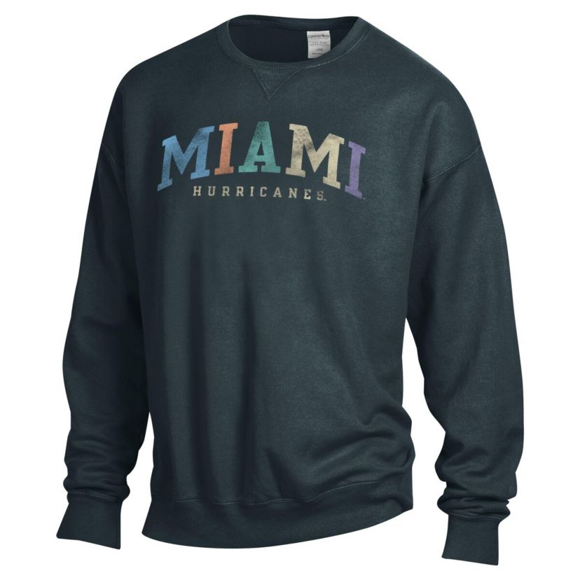 Miami (FL) Hurricanes NCAA Unisex Miami Hurricanes Oversized Pullover Sweatshirt