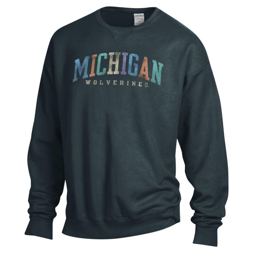 NCAA Unisex Michigan Wolverines Oversized Pullover Sweatshirt