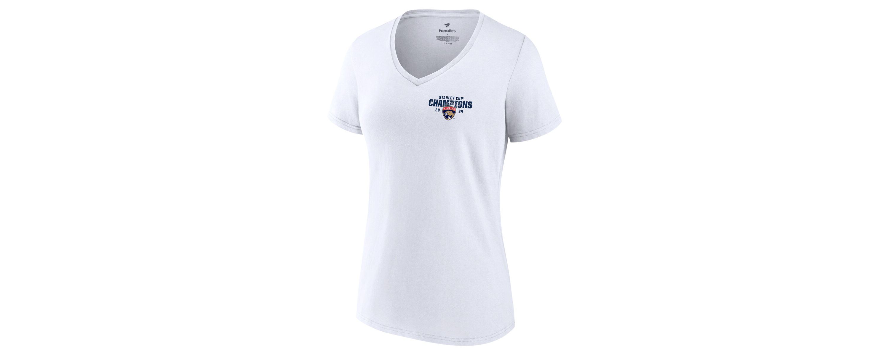 NHL Fanatics Florida Panthers 2024 Stanley Cup s Jersey Roster V-Neck T-Shirt