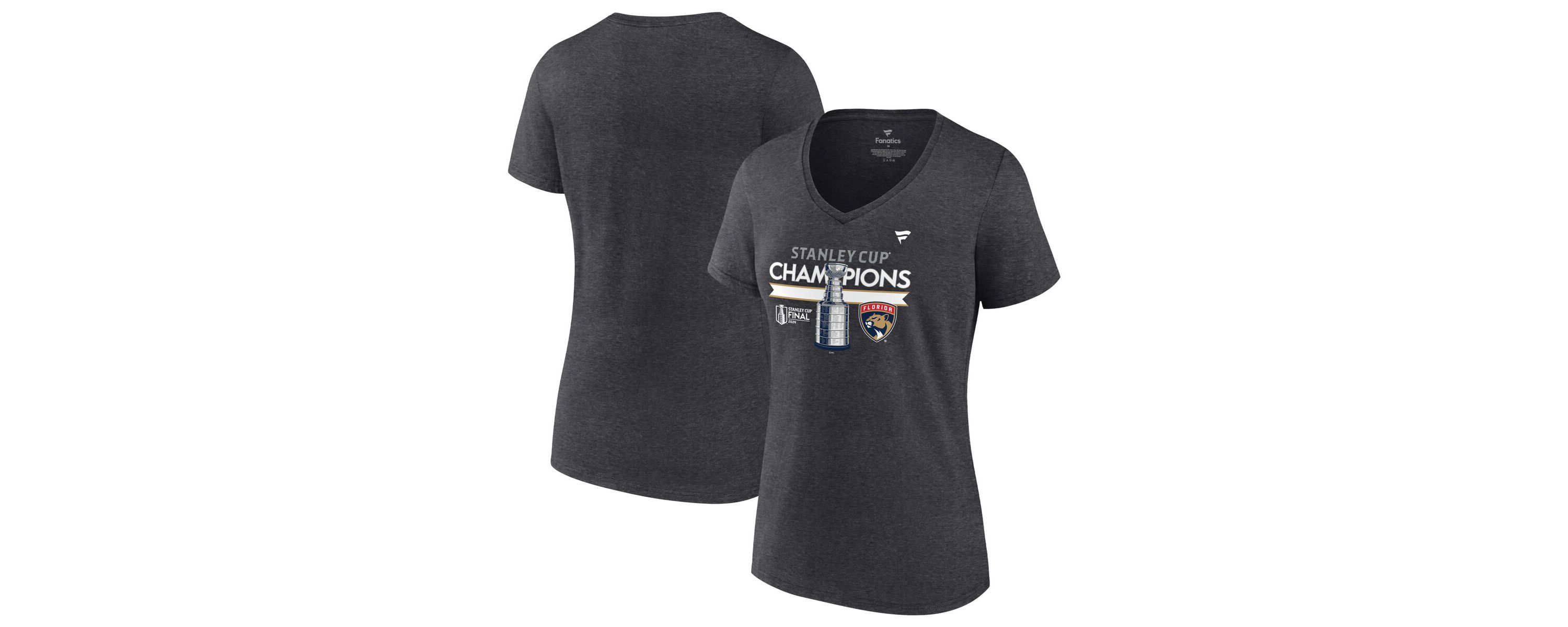NHL Florida Panthers 2024 Stanley Cup s Locker Room V-Neck T-Shirt