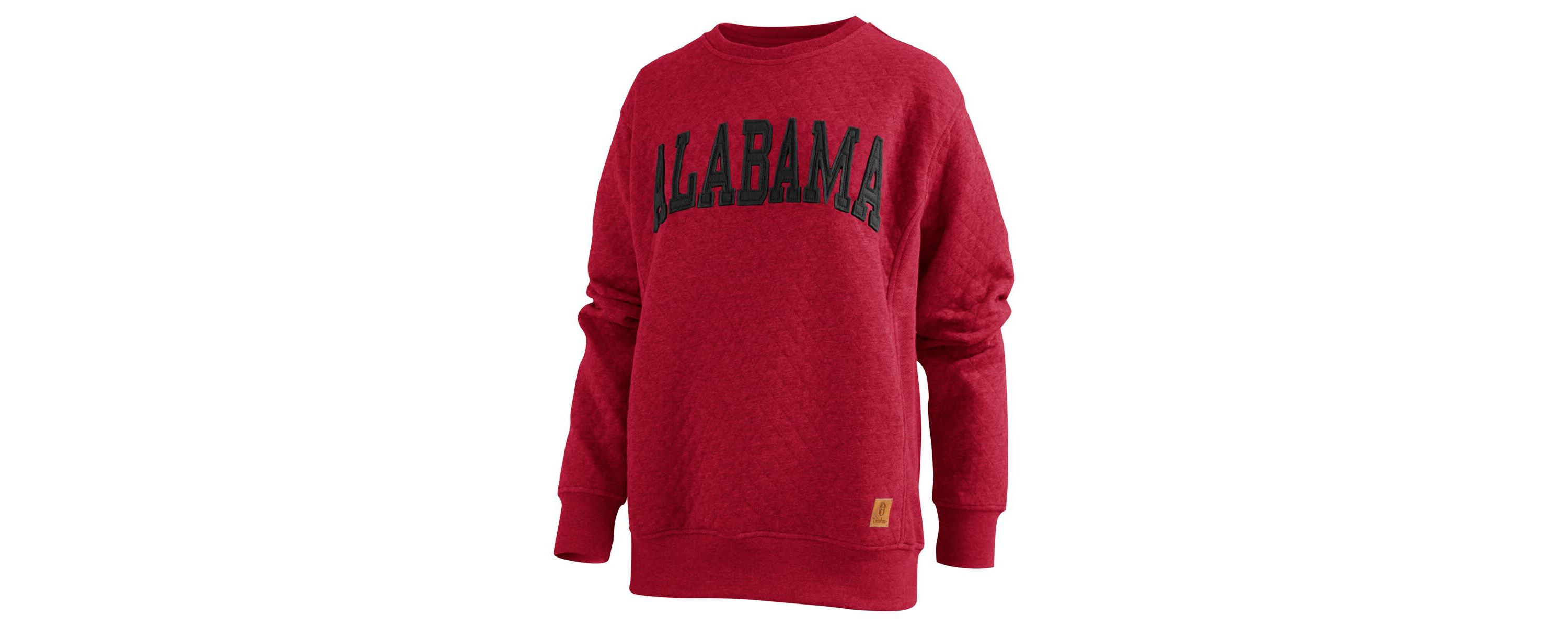 Alabama Crimson Tide NCAA Alabama Tide Moose Quilted Pullover Sweatshirt