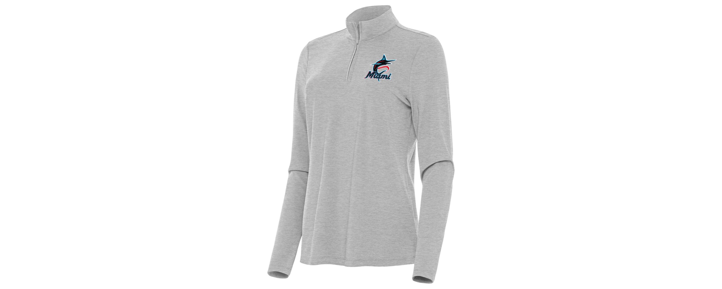 MLB Miami Marlins Bright Quarter-Zip Top