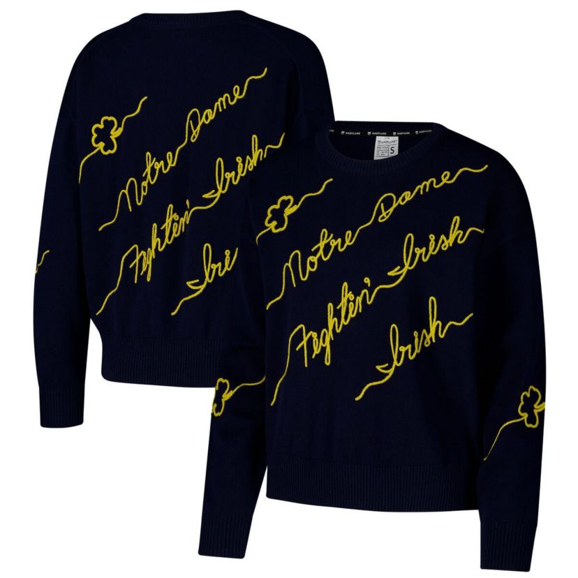 NCAA Notre Dame Fighting Irish Love Note Pullover Sweater