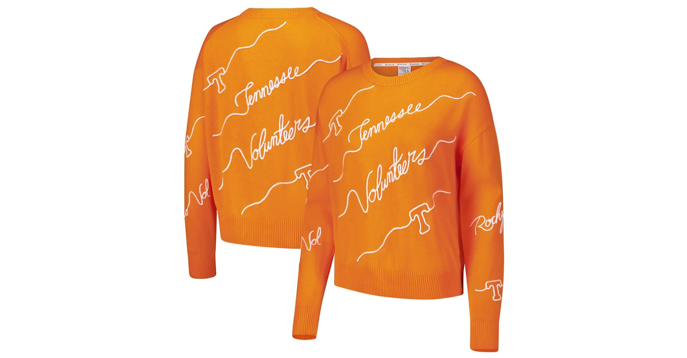 NCAA Tennessee Tennessee Volunteers Love Note Embroidered Sweater
