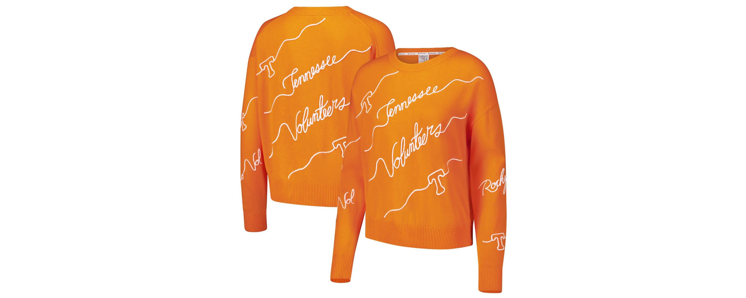 NCAA Tennessee Tennessee Volunteers Love Note Embroidered Sweater