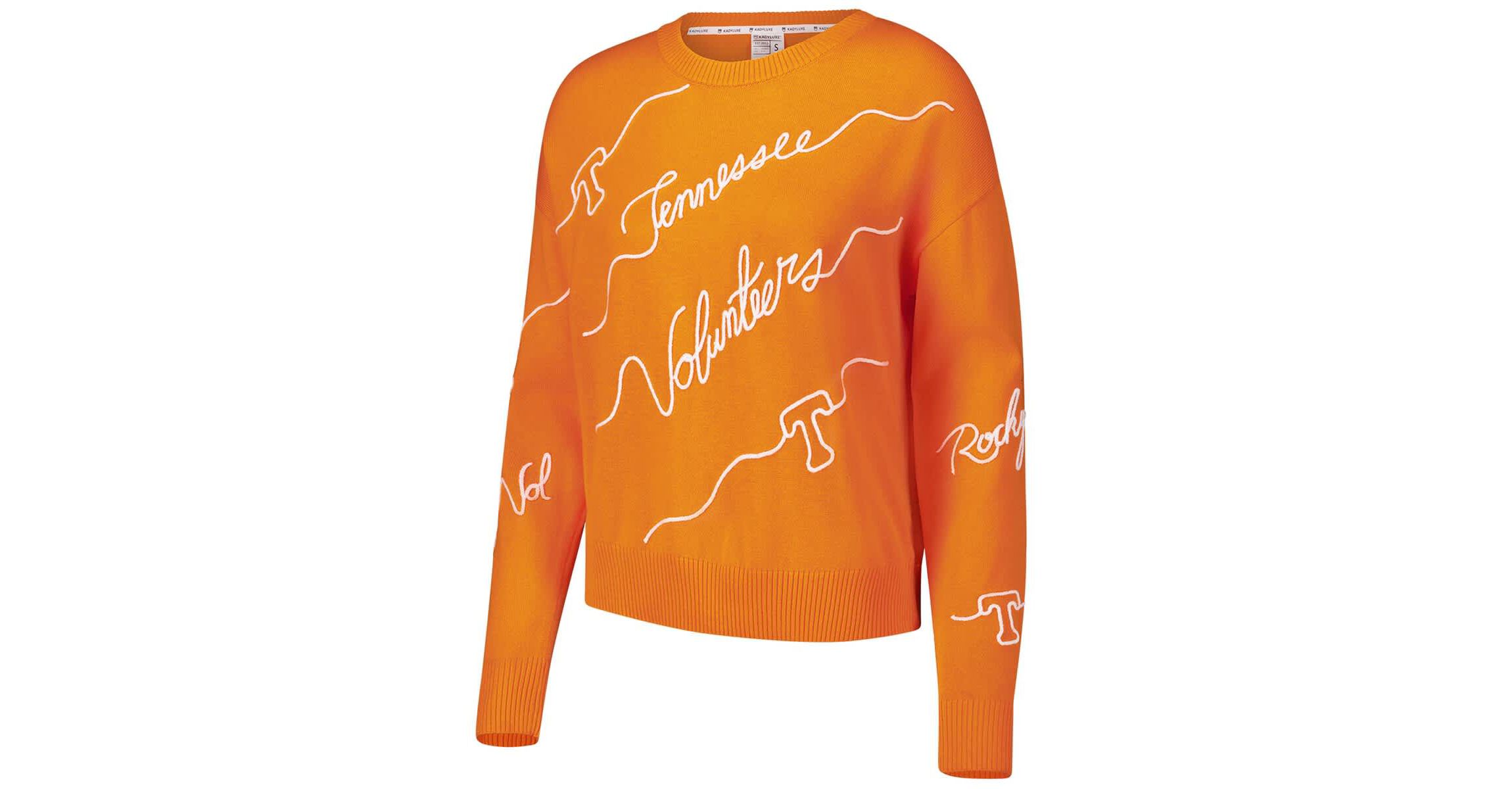 NCAA Tennessee Tennessee Volunteers Love Note Embroidered Sweater