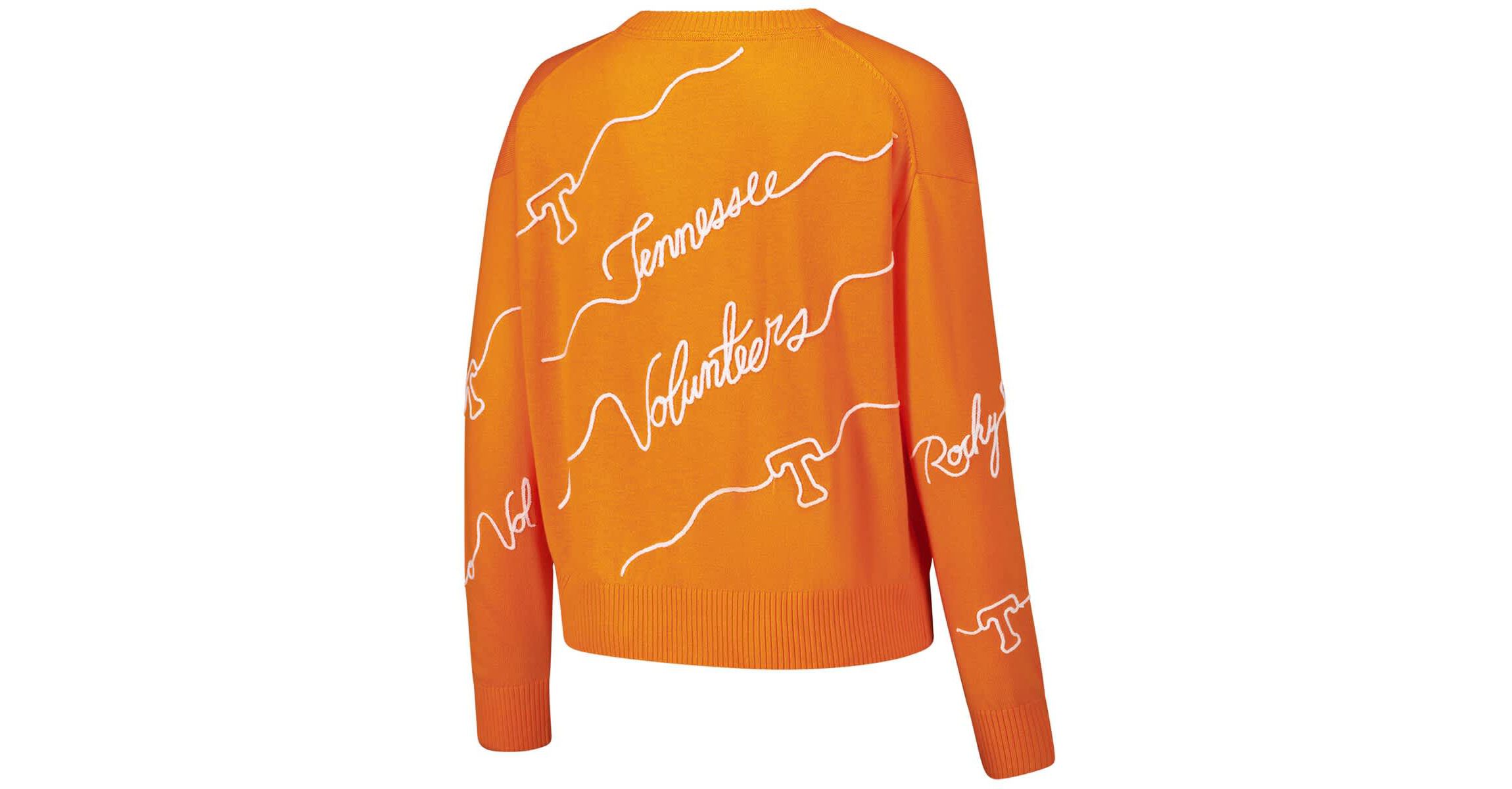 NCAA Tennessee Tennessee Volunteers Love Note Embroidered Sweater