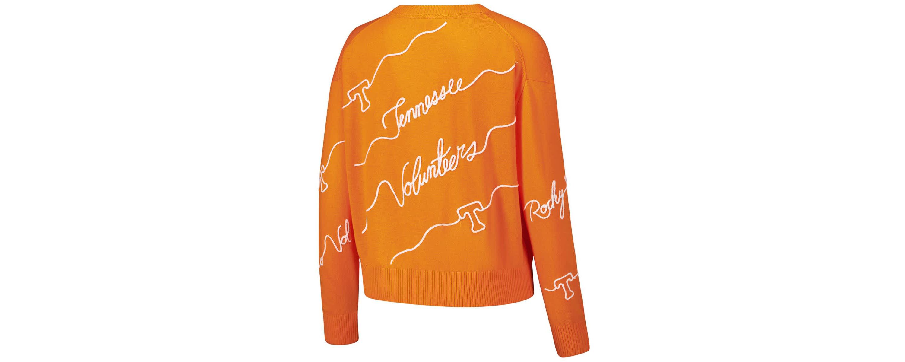 NCAA Tennessee Tennessee Volunteers Love Note Embroidered Sweater