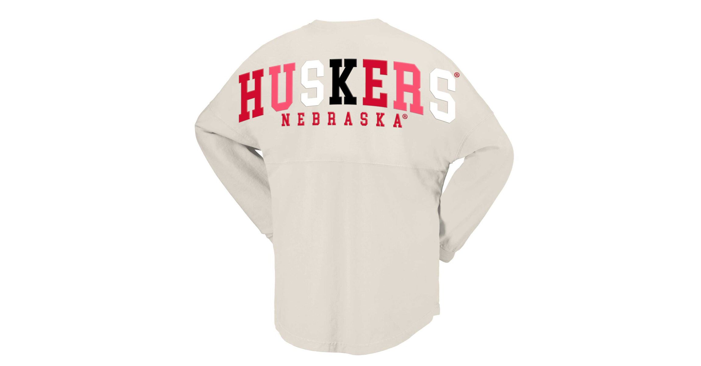 NCAA Nebraska Huskers Rainbow Arch Long Sleeve T-Shirt