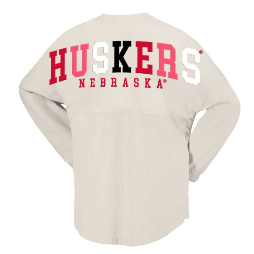 NCAA Nebraska Huskers Rainbow Arch Long Sleeve T-Shirt