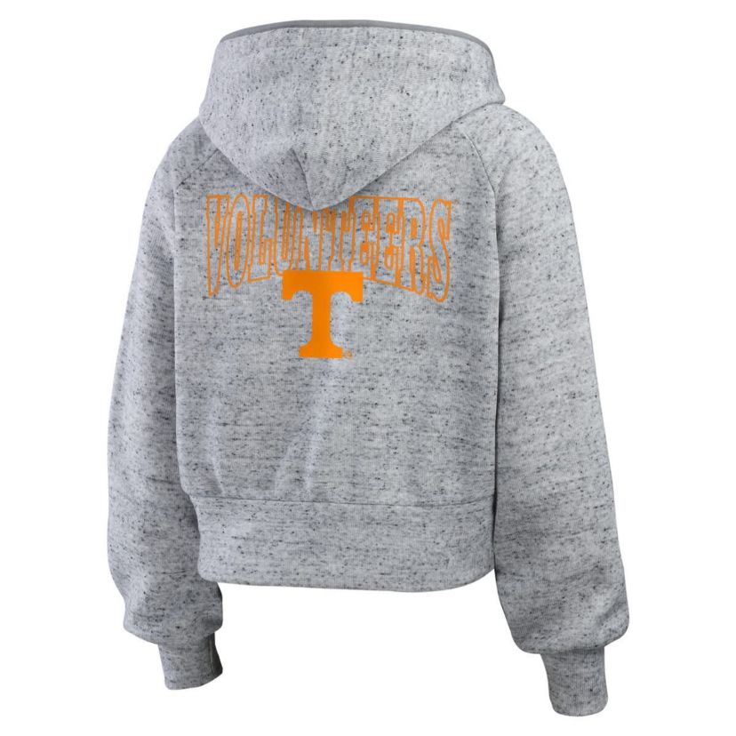 NCAA Tennessee Volunteers Wear Speckle Double-Hit Raglan Full-Zip Hoodie