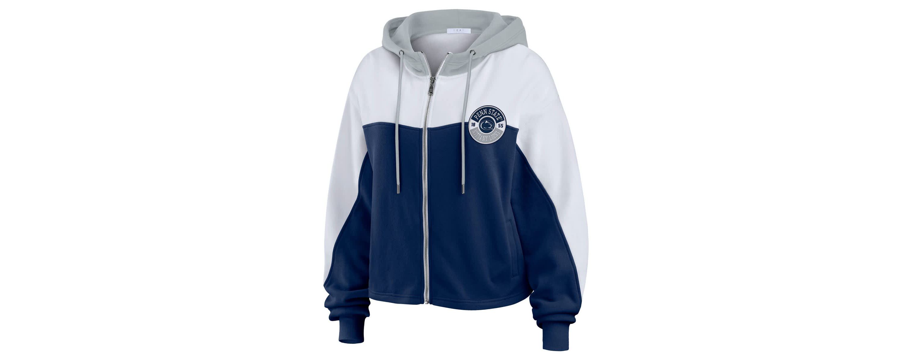 NCAA Penn State Nittany Lions Color-Block Full-Zip Hoodie