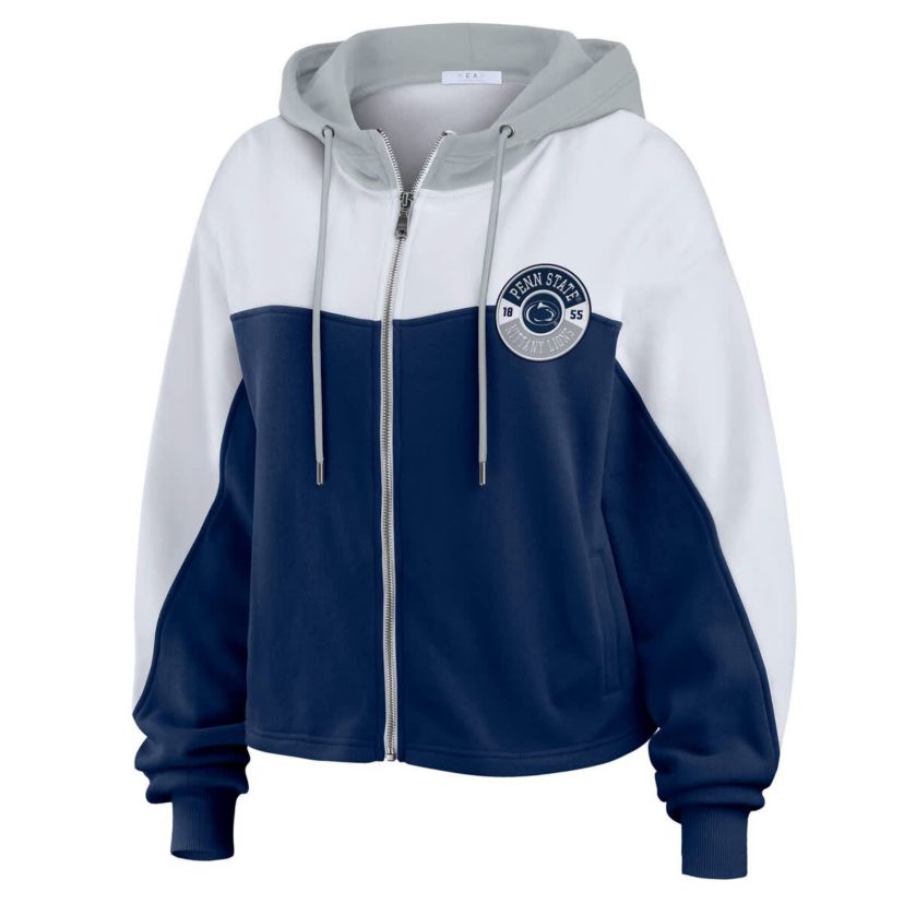 NCAA Penn State Nittany Lions Color-Block Full-Zip Hoodie