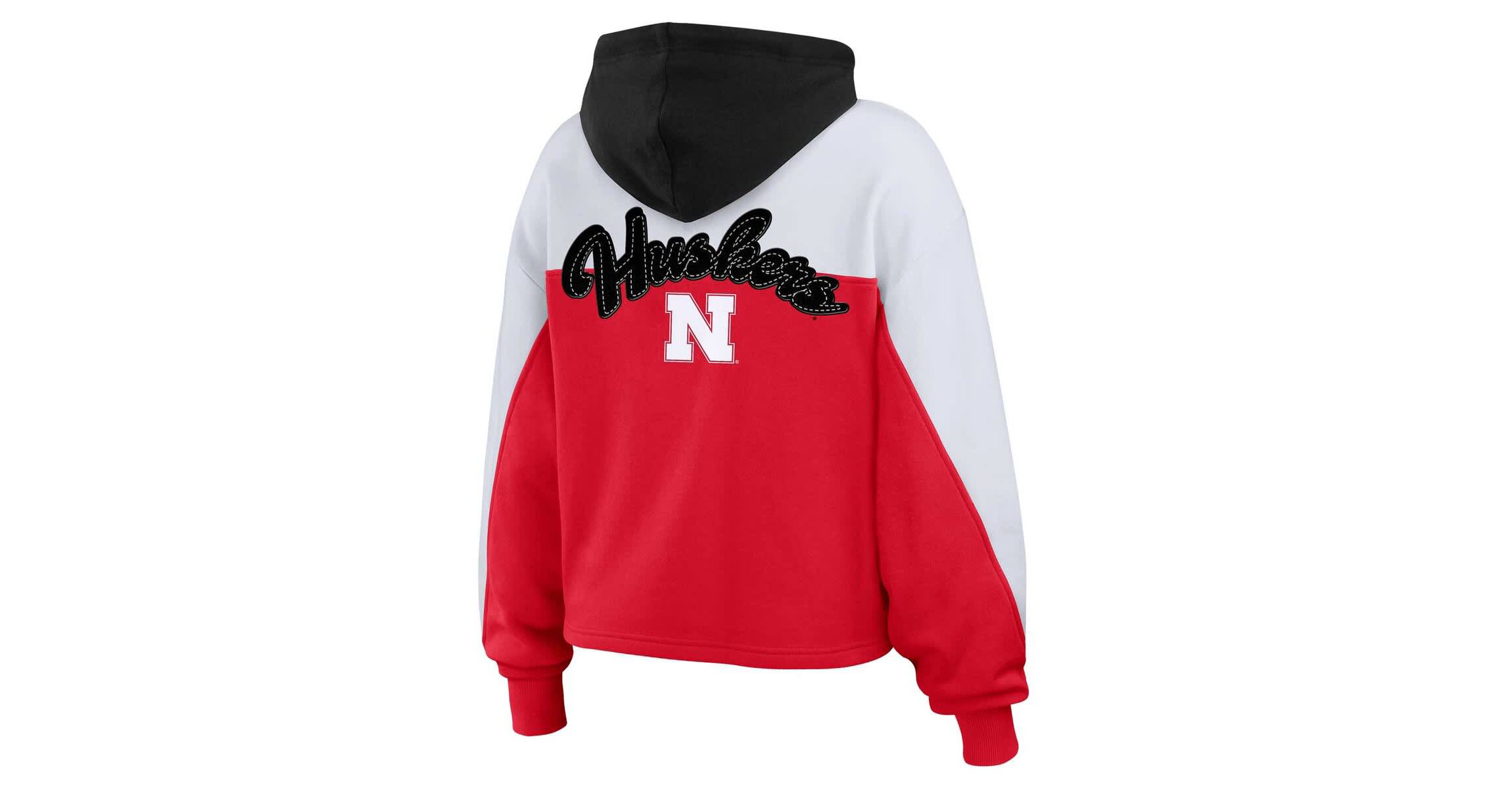 NCAA Nebraska Huskers Color-Block Full-Zip Hoodie