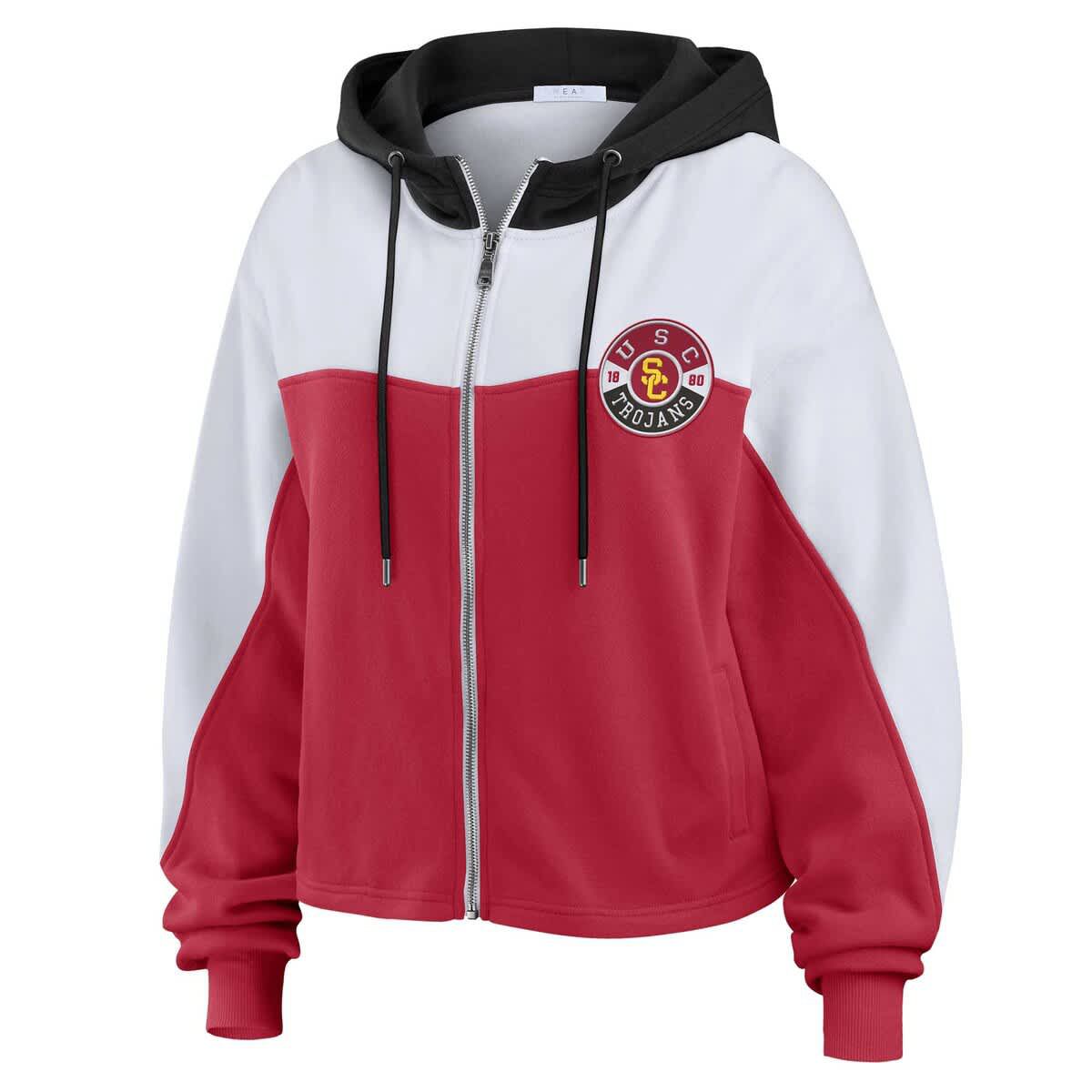 NCAA USC Trojans Color-Block Full-Zip Hoodie