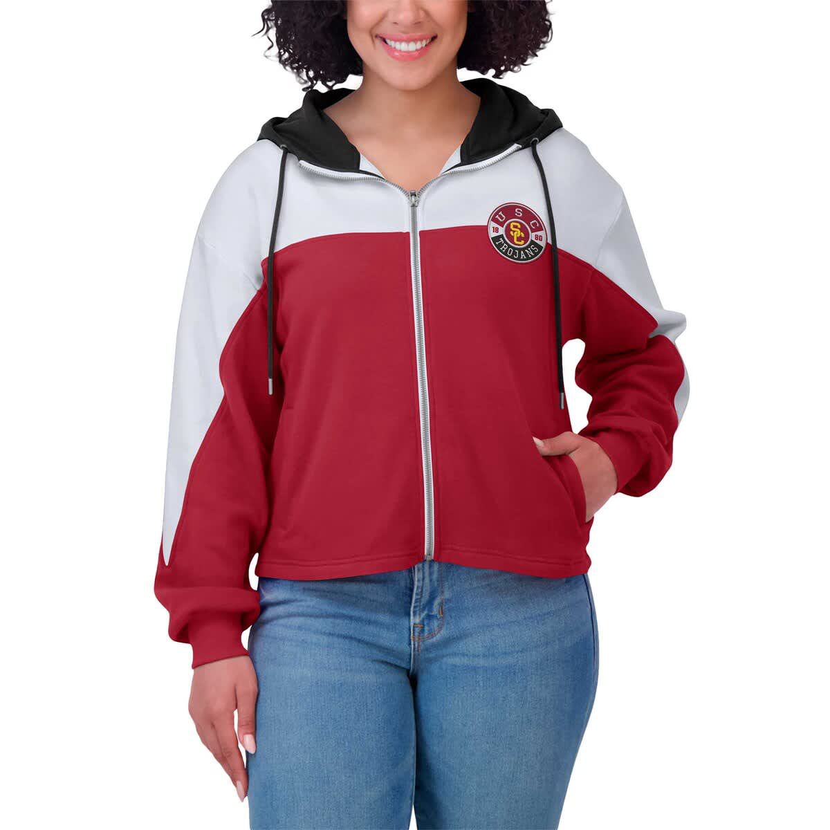 NCAA USC Trojans Color-Block Full-Zip Hoodie