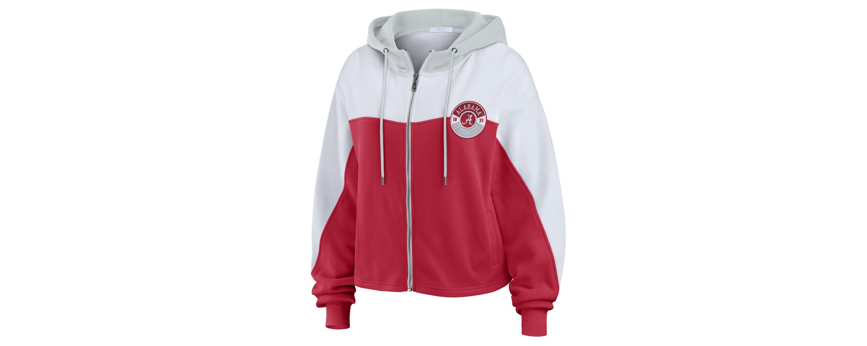 Alabama Crimson Tide NCAA Alabama Tide Color-Block Full-Zip Hoodie