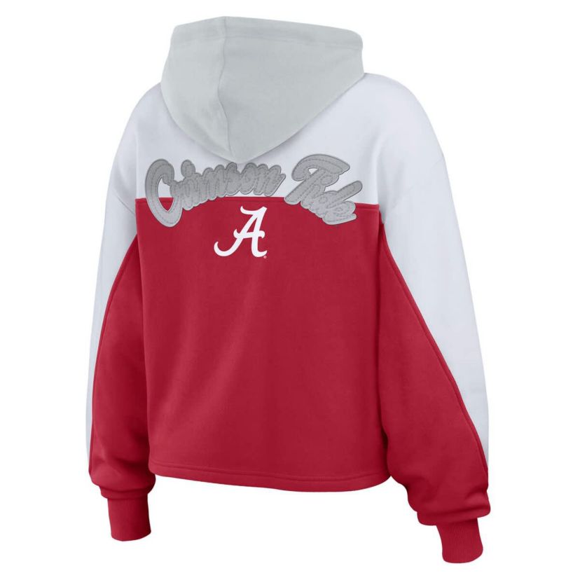 Alabama Crimson Tide NCAA Alabama Tide Color-Block Full-Zip Hoodie