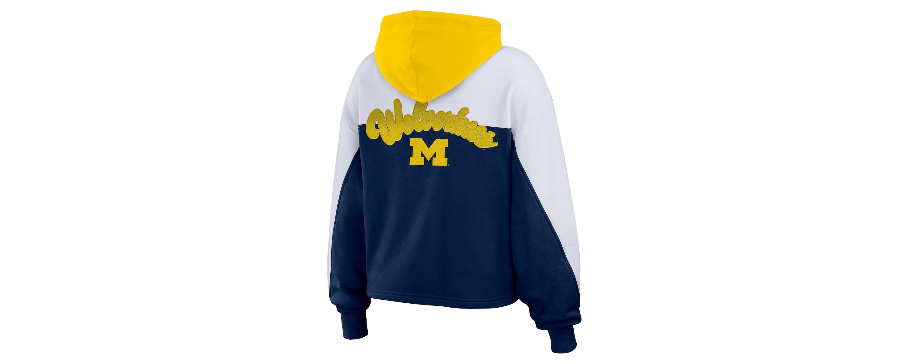 NCAA Michigan Wolverines Color-Block Full-Zip Hoodie