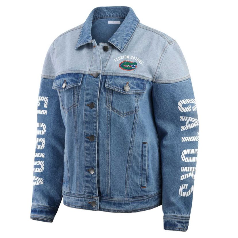 NCAA Florida Gators Sleeve Hit Colorblock Button-Down Jacket