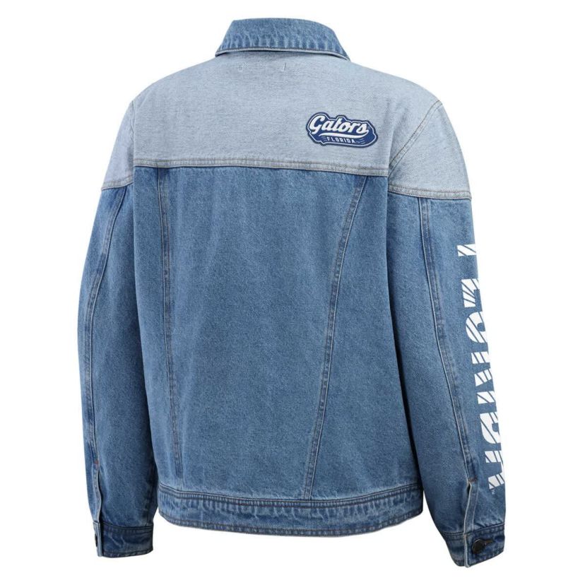 NCAA Florida Gators Sleeve Hit Colorblock Button-Down Jacket