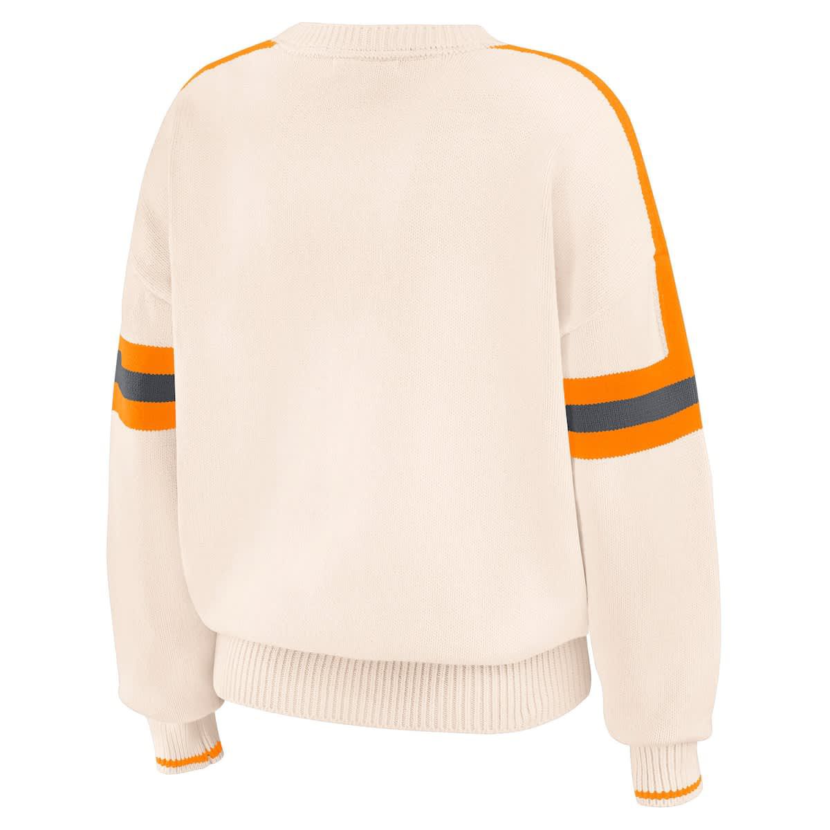 NCAA Tennessee Volunteers Chenille Woven Patch Stripe Pullover Sweater
