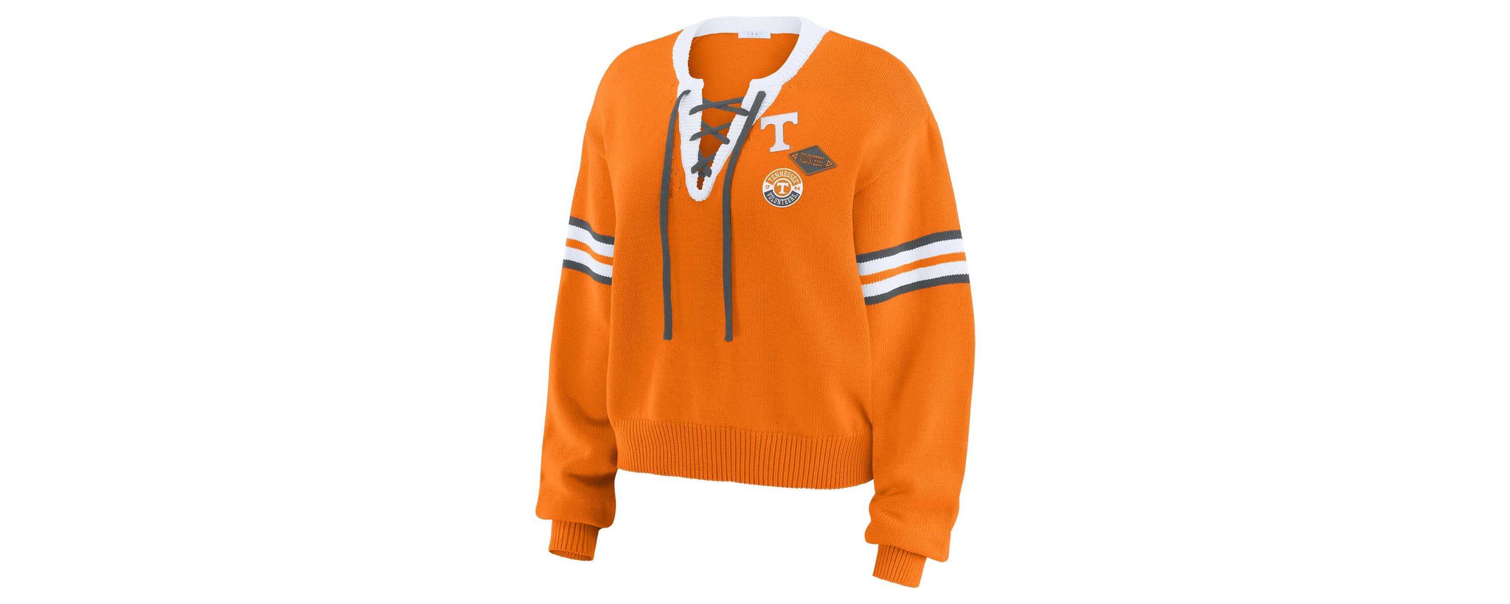 NCAA Tennessee Tennessee Volunteers Lace-Up Pullover Sweater