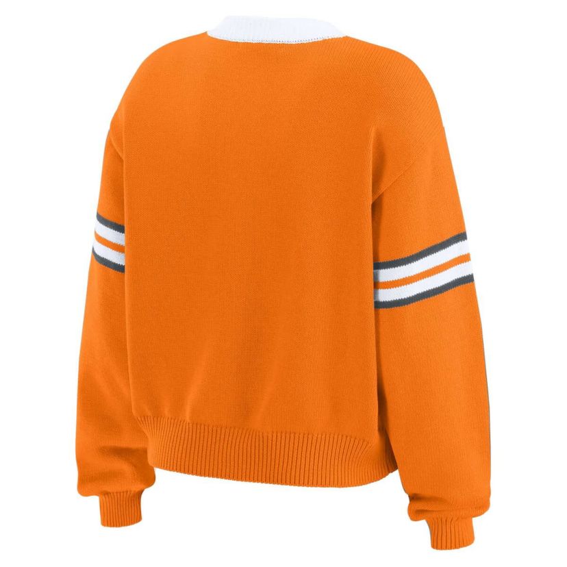NCAA Tennessee Tennessee Volunteers Lace-Up Pullover Sweater
