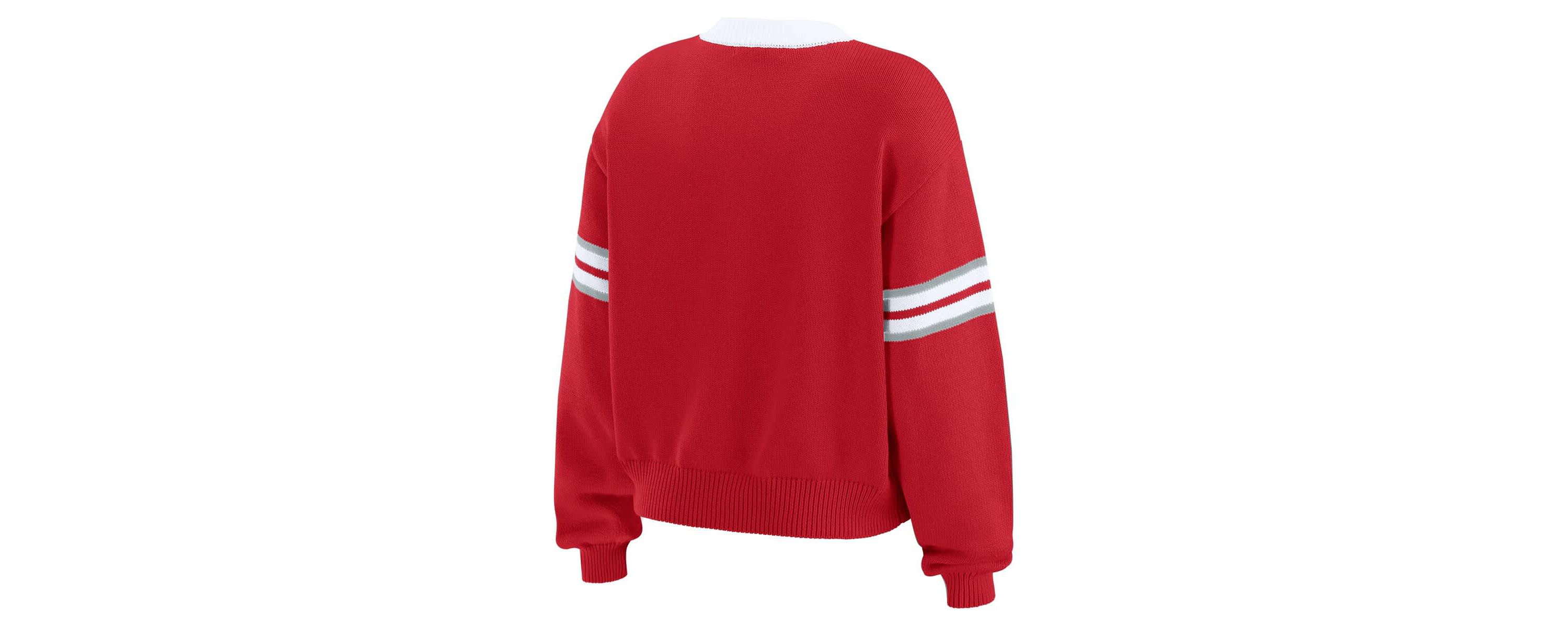 NCAA Ohio State Buckeyes Lace-Up Pullover Sweater