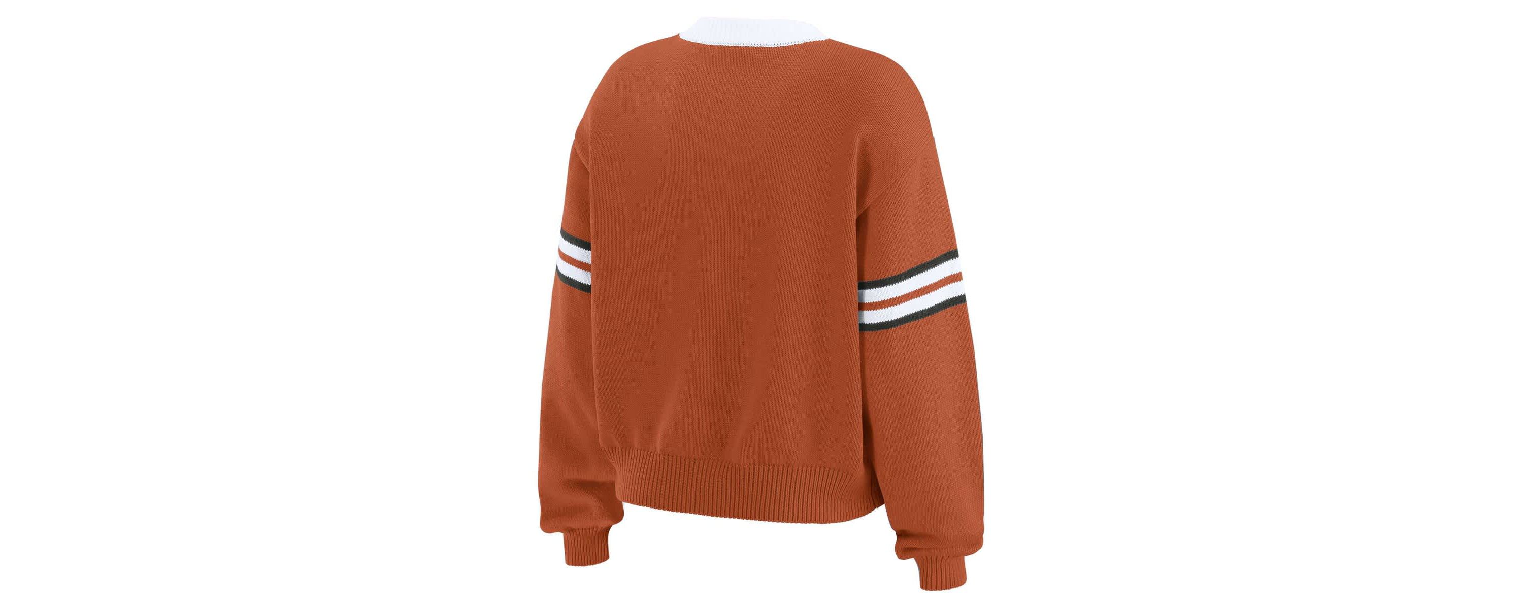 NCAA Texas Texas Longhorns Lace-Up Pullover Sweater