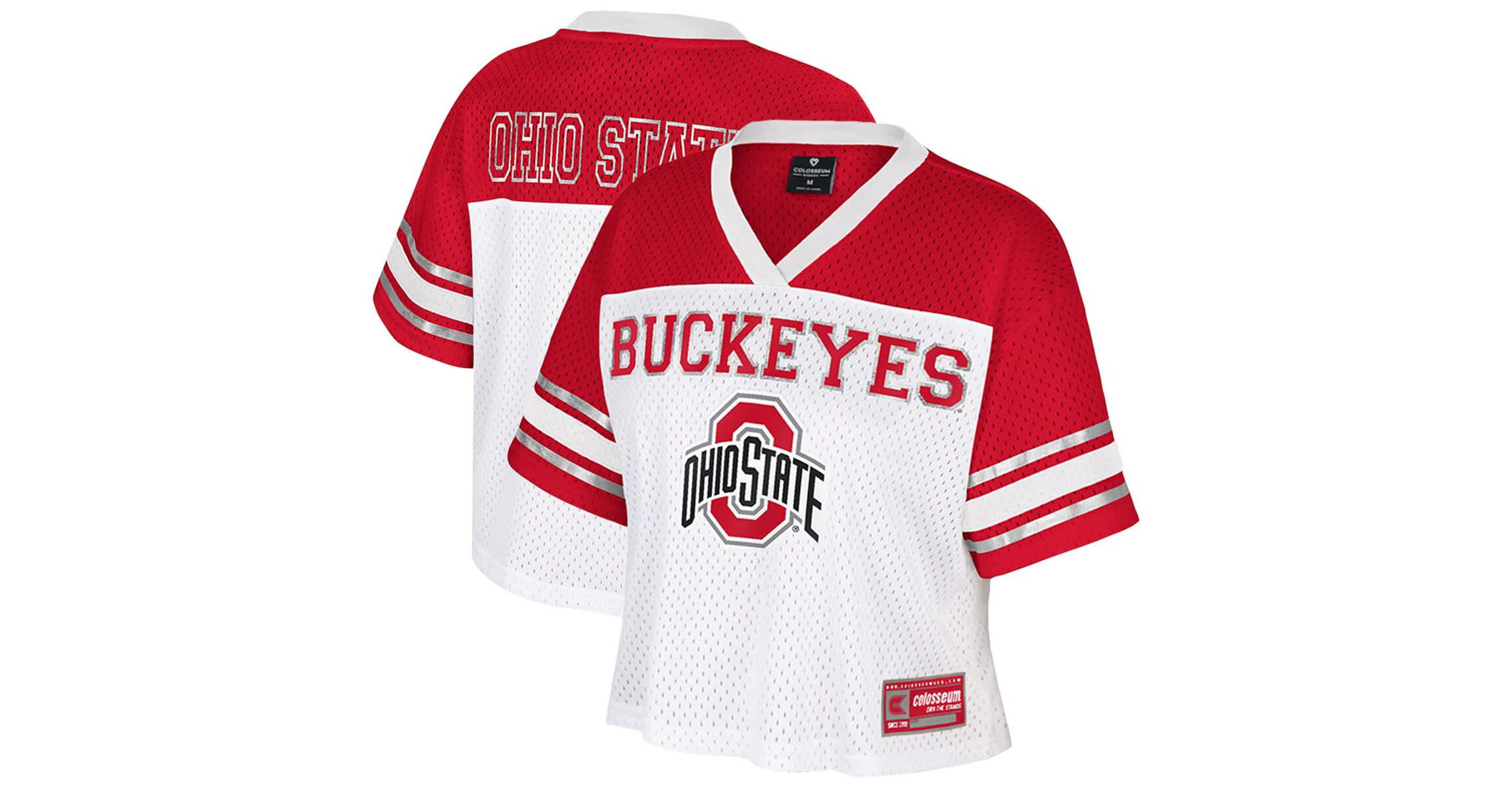 NCAA Ohio State Buckeyes Treasure Cropped Football Jersey