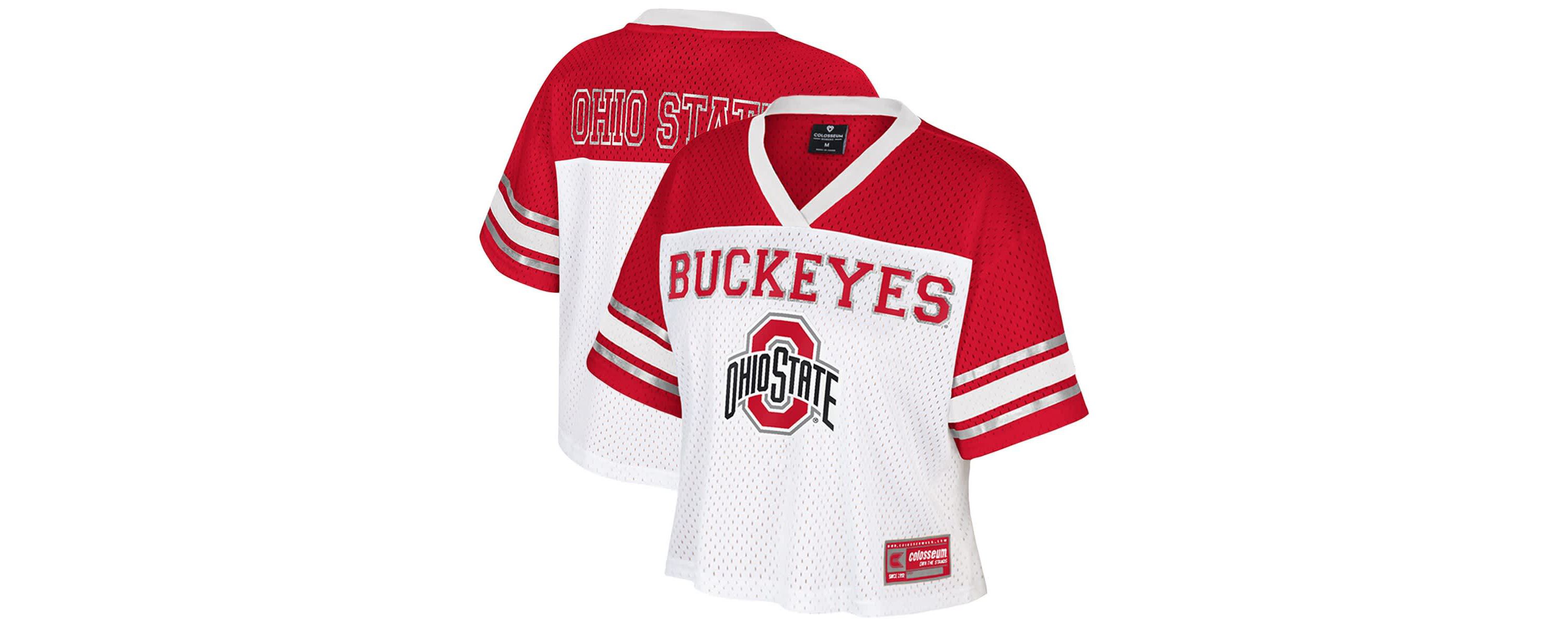 NCAA Ohio State Buckeyes Treasure Cropped Football Jersey