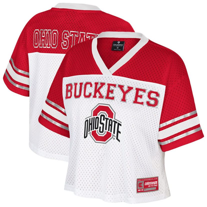 NCAA Ohio State Buckeyes Treasure Cropped Football Jersey