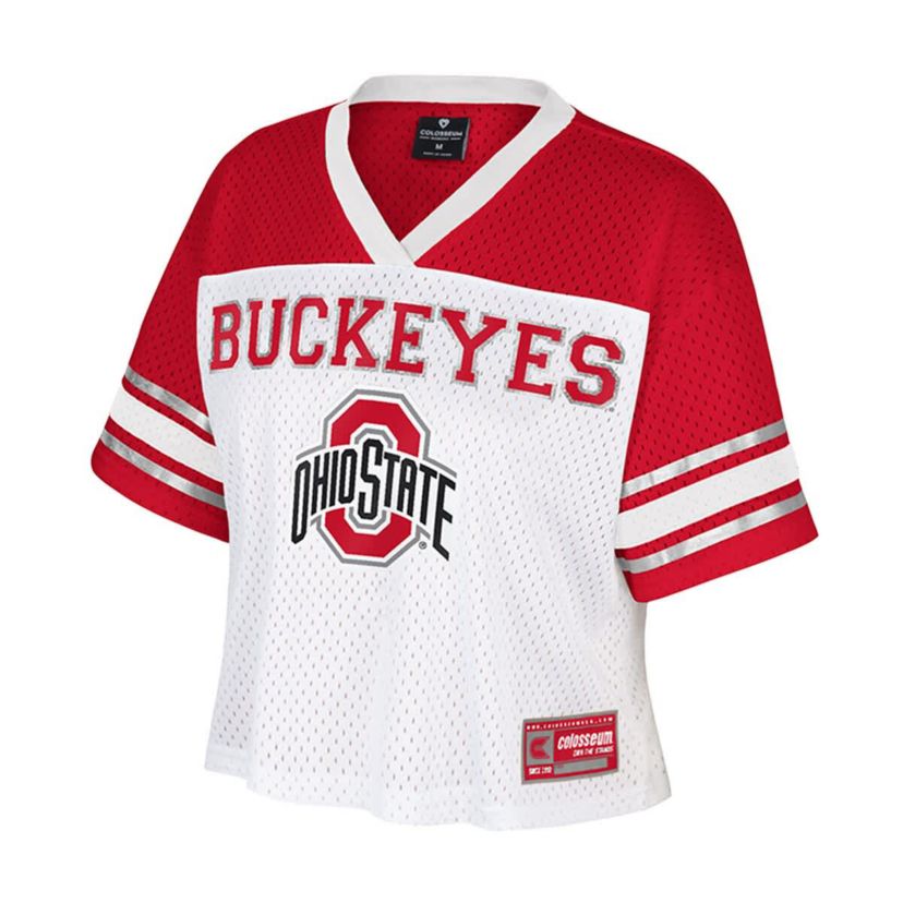 NCAA Ohio State Buckeyes Treasure Cropped Football Jersey
