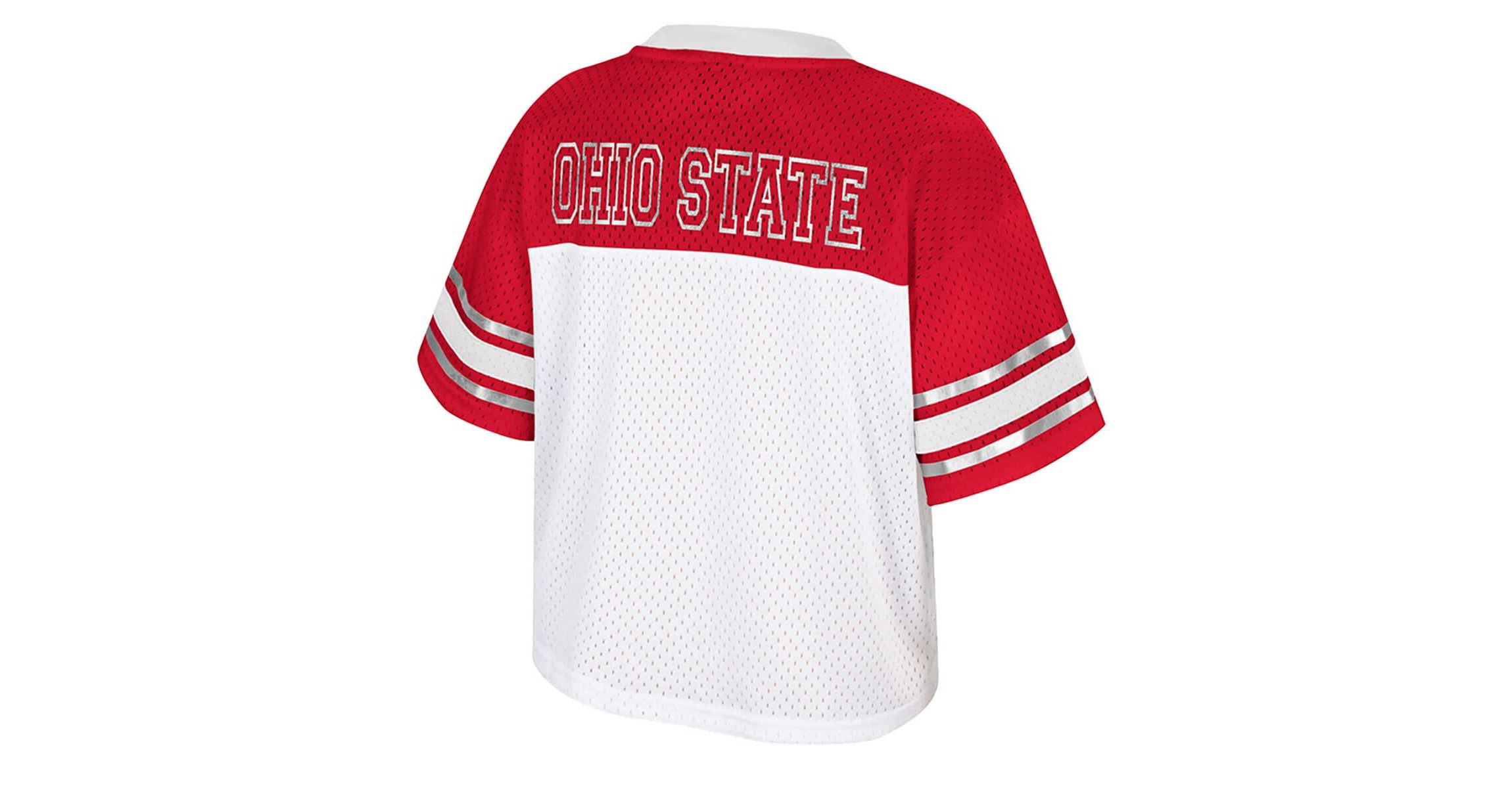 NCAA Ohio State Buckeyes Treasure Cropped Football Jersey