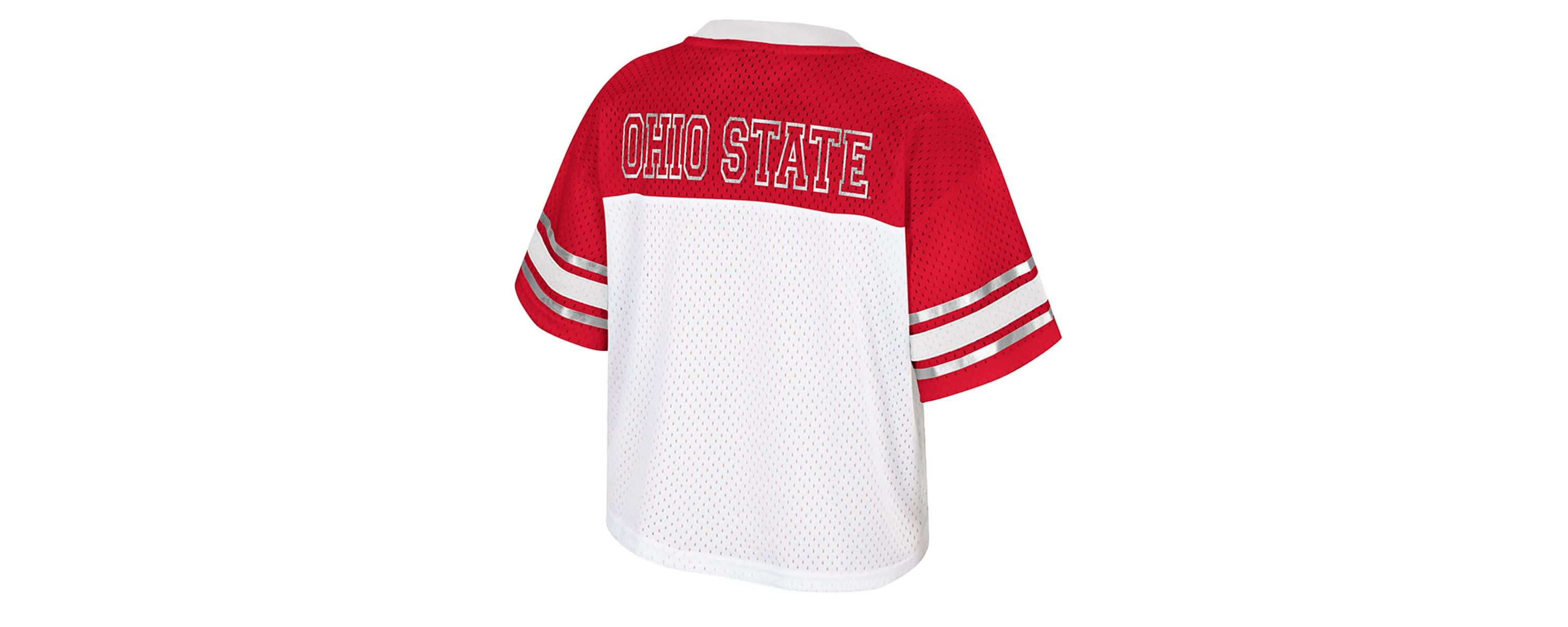 NCAA Ohio State Buckeyes Treasure Cropped Football Jersey